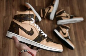 【エクスクルーシブ】ビンテージ ルイ ヴィトンのレザーが目を惹くカスタマイズスニーカー。公式サイトにて予約受付中